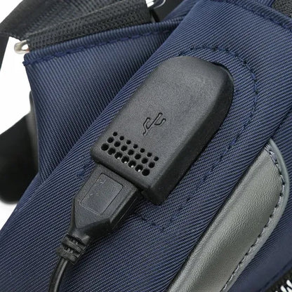 Crossbody Sling Bag With USB Port Backpack