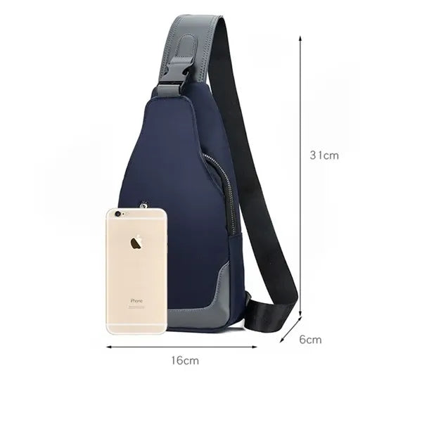 Crossbody Sling Bag With USB Port Backpack