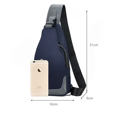 Crossbody Sling Bag With USB Port Backpack