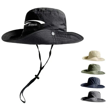 String Brim Sun Protection Outdoor Camping Summer Bucket Hat