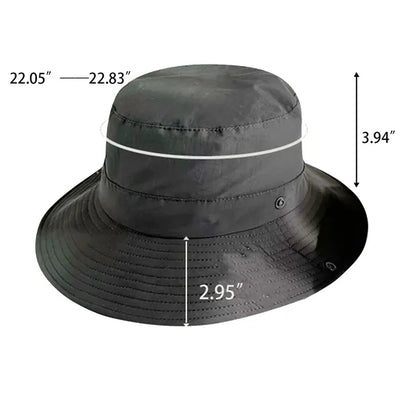 String Brim Sun Protection Outdoor Camping Summer Bucket Hat