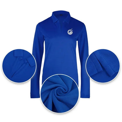 Ladies Sport Micro Pique Long Sleeve Polo Shirt