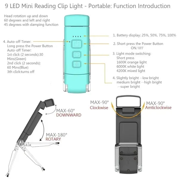 Portable Reading LED Lights