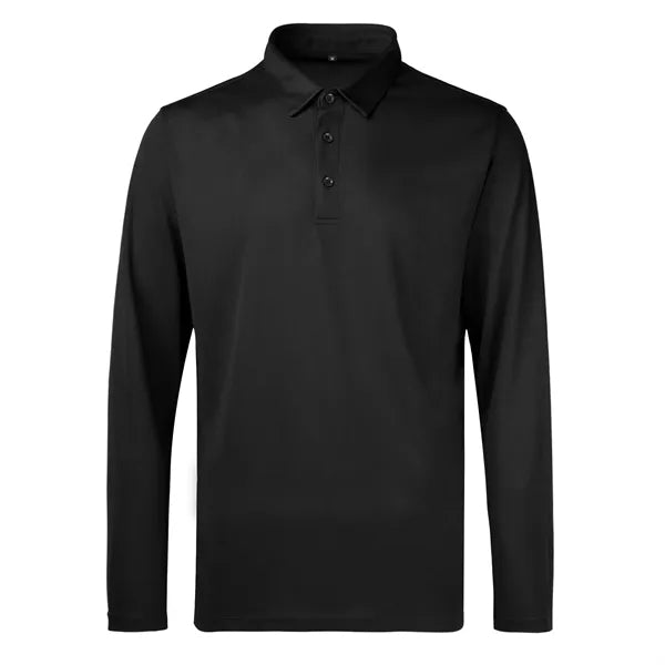 Men'S Sport Micro Pique Long Sleeve Polo Shirt