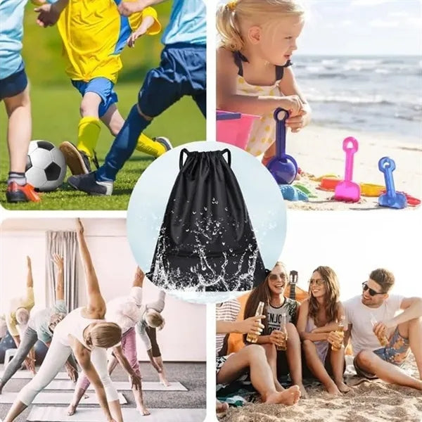 Drawstring Backpack String Bag