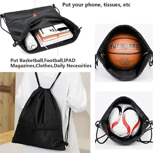 Drawstring Backpack String Bag
