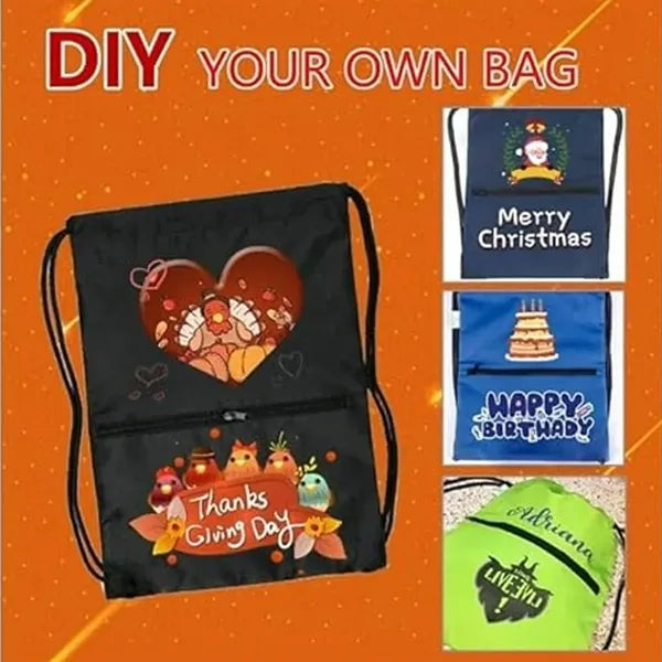 Drawstring Backpack String Bag