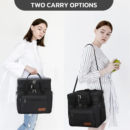 23L Double Deck Insulated Cooler Lunch Bag