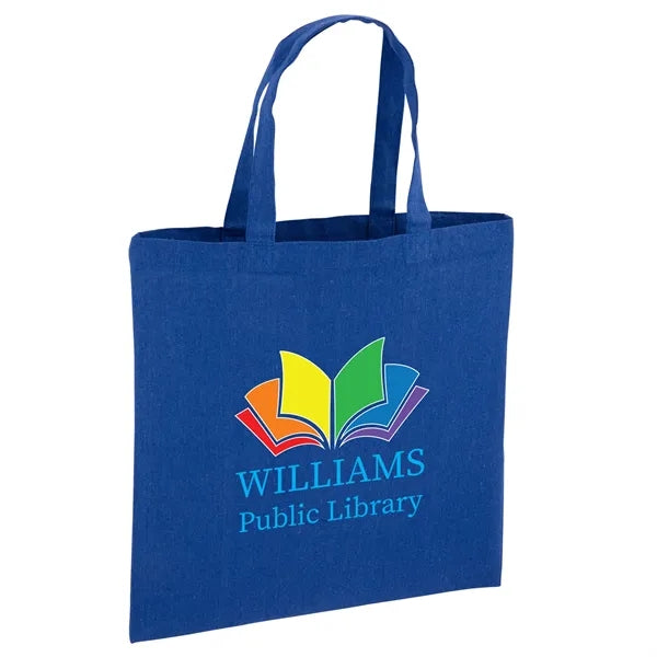 Recycled Cotton Canvas Tote Bag 15" x 15" - Full Color