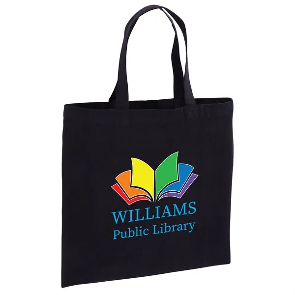 Recycled Cotton Canvas Tote Bag 15" x 15" - Full Color