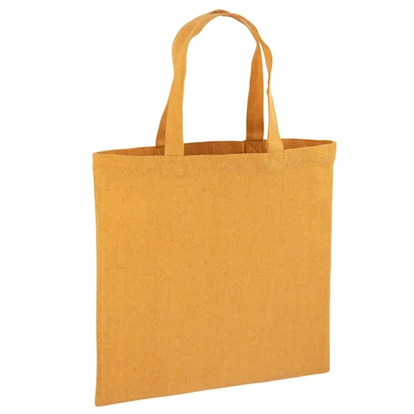 Recycled Cotton Canvas Tote Bag 15" x 15" - Full Color