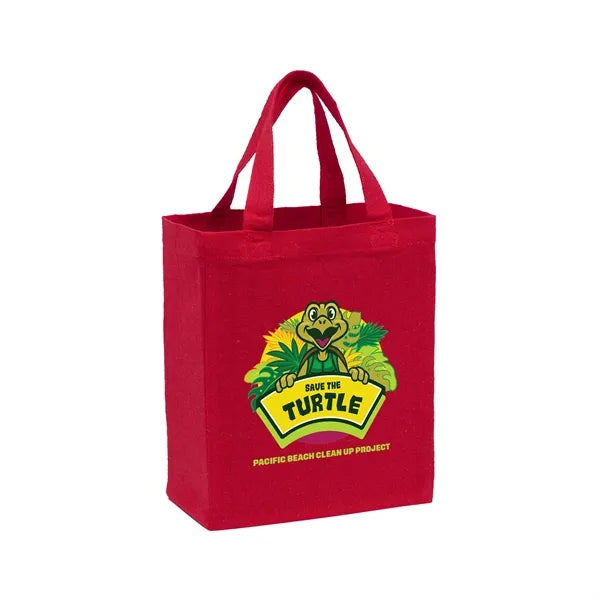 Recycled Cotton Canvas Tote Bag - Full Color