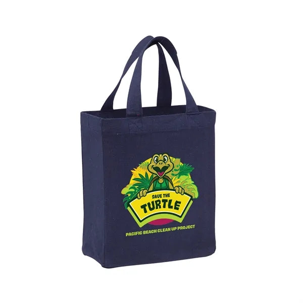 Recycled Cotton Canvas Tote Bag - Full Color