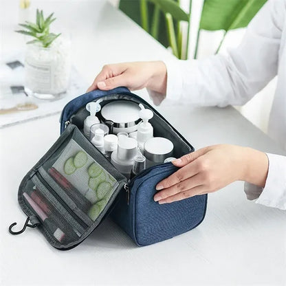 Portable Zipper Waterproof Cosmetic Toiletry Bag Kit