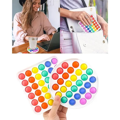 Stress Relief Silicone Push Pop Bubble Fidget Sensory Toy