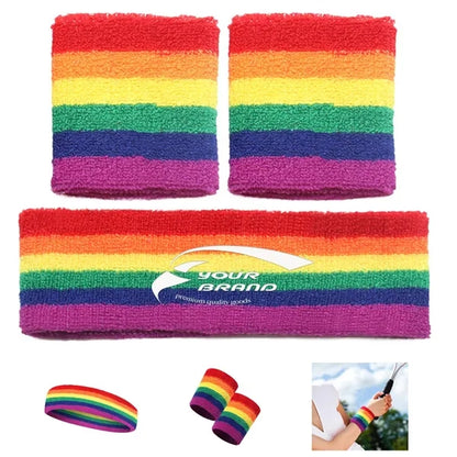 Sports Headband Wristband Moisture Wicking Protection Set