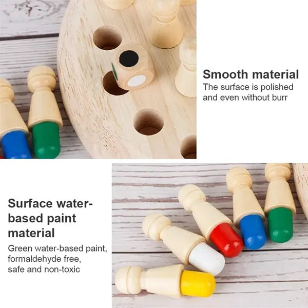 Wooden Memory Match Stick Chess Game Child Interaction Toy
