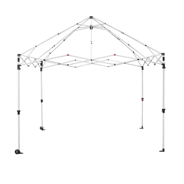 10' X 10' Central Lock Pop Up Canopy Tent W/ Back Full Wall