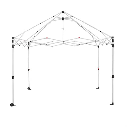 10' X 10' Central Lock Pop Up Canopy Tent W/ Back Full Wall