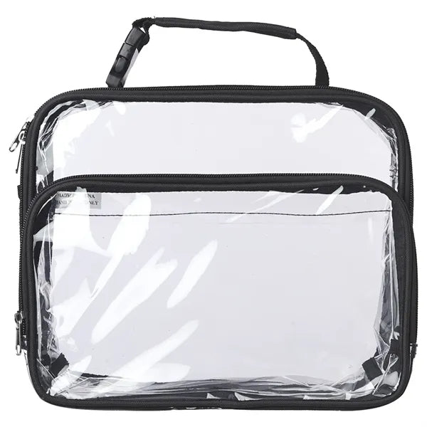 Clear Transparent Lunch Bag with Handle (11" x 9.25" x5.75")