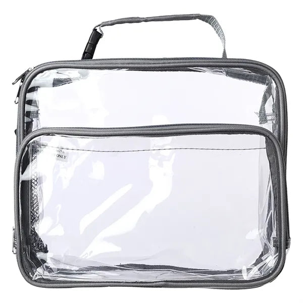 Clear Transparent Lunch Bag with Handle (11" x 9.25" x5.75")