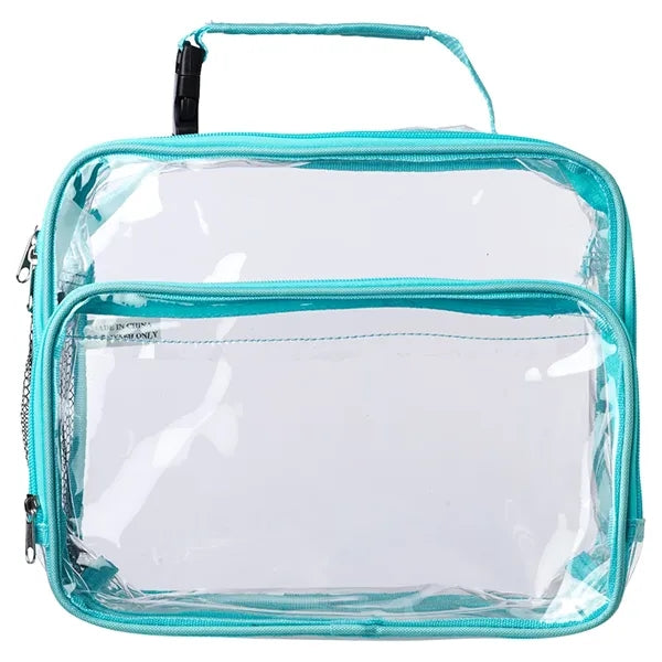 Clear Transparent Lunch Bag with Handle (11" x 9.25" x5.75")