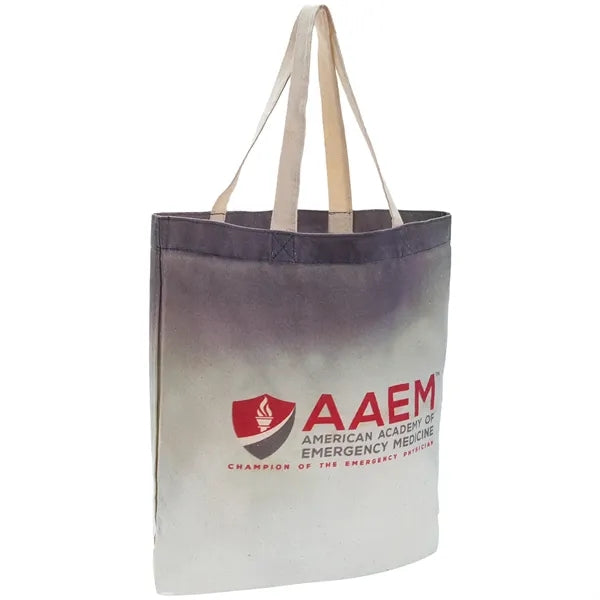 6 Oz. Natural Sublimated Poly Canvas Tote Bag (15" x 16")