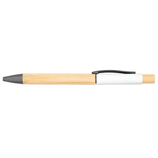 Bamboo Barrel Pen with Gun Metal Clip