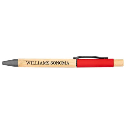 Bamboo Barrel Pen with Gun Metal Clip