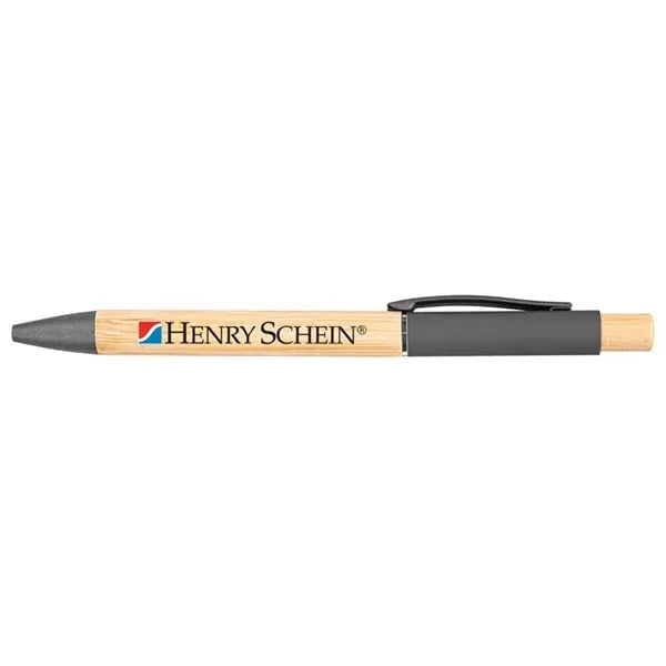 Bamboo Barrel Pen with Gun Metal Clip