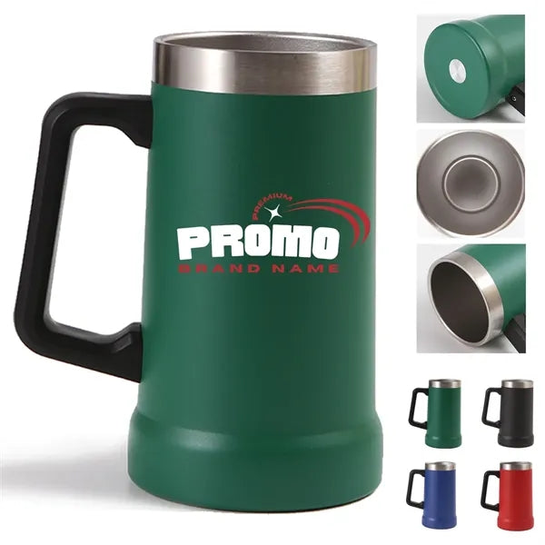 24oz. Vacuum Insulation Protable Cold Tumbler W/ Handle