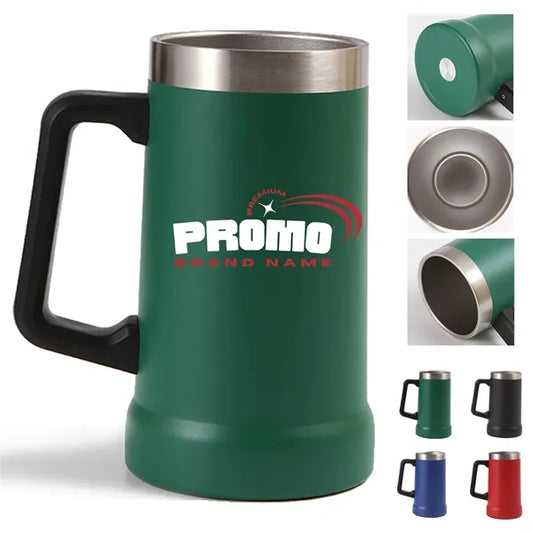 24oz. Vacuum Insulation Protable Cold Tumbler W/ Handle