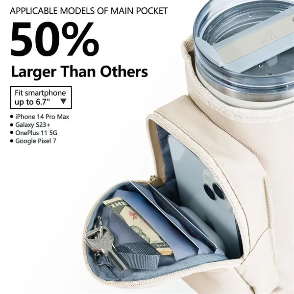 Carrier Bag with Phone Pocket for 40 oz Tumbler