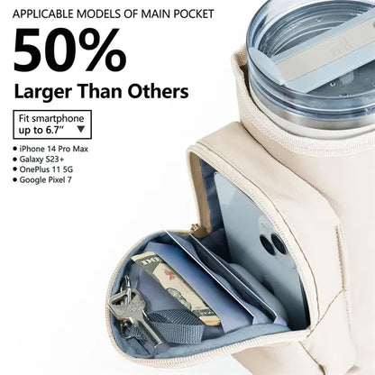 Carrier Bag with Phone Pocket for 40 oz Tumbler