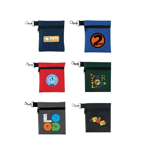 Professional Zipper Golf Tee/Ball Pouch Bag