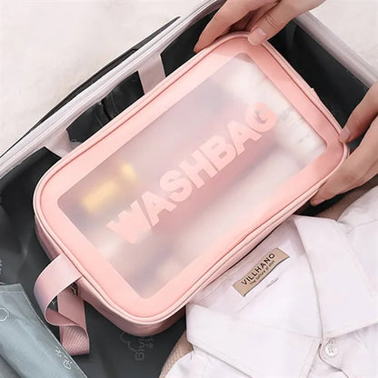 PU Portable Transparent Makeup Bag