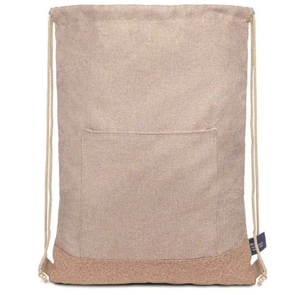 Taylor RPET Drawstring Backpack - Khaki