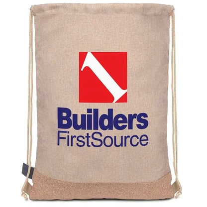 Taylor RPET Drawstring Backpack - Khaki