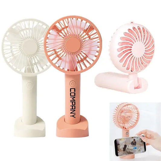 Portable silent motor charge cable Battery hand held fan