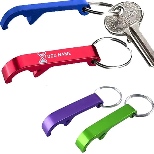 Colorful Aluminum alloy metal Beer Bottle Openers Keychain