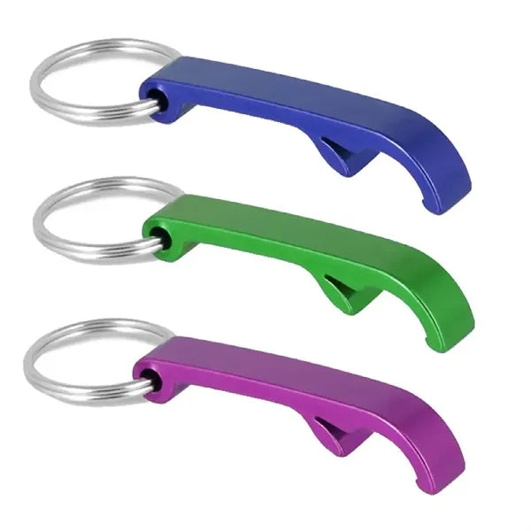 Colorful Aluminum alloy metal Beer Bottle Openers Keychain