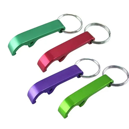 Colorful Aluminum alloy metal Beer Bottle Openers Keychain