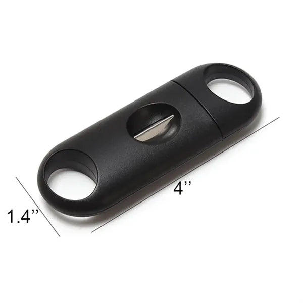 Stainless Steel V-Cut Cigar Cutter Double Blade Guillotine