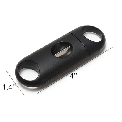 Stainless Steel V-Cut Cigar Cutter Double Blade Guillotine