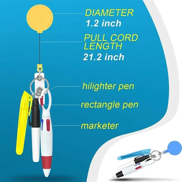 Mini Nurse Badge Highlighter Permanent Marker Ballpoint Pen