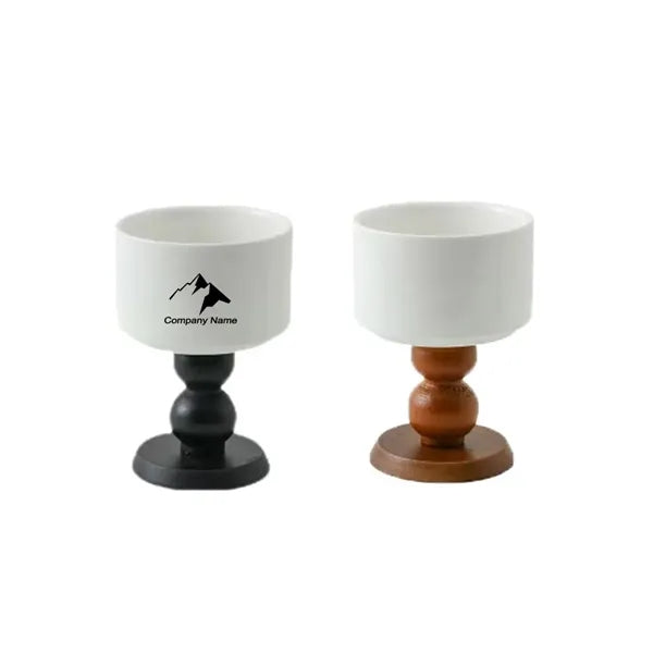 Ceramic Bamboo And Wood Stemware