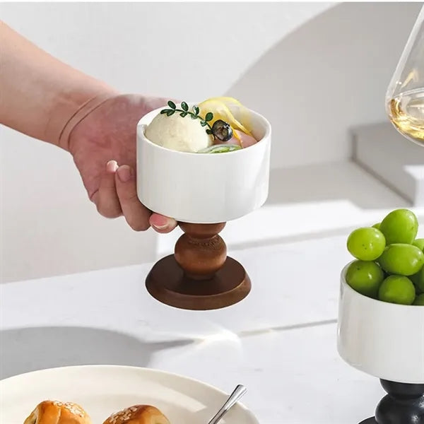 Ceramic Bamboo And Wood Stemware
