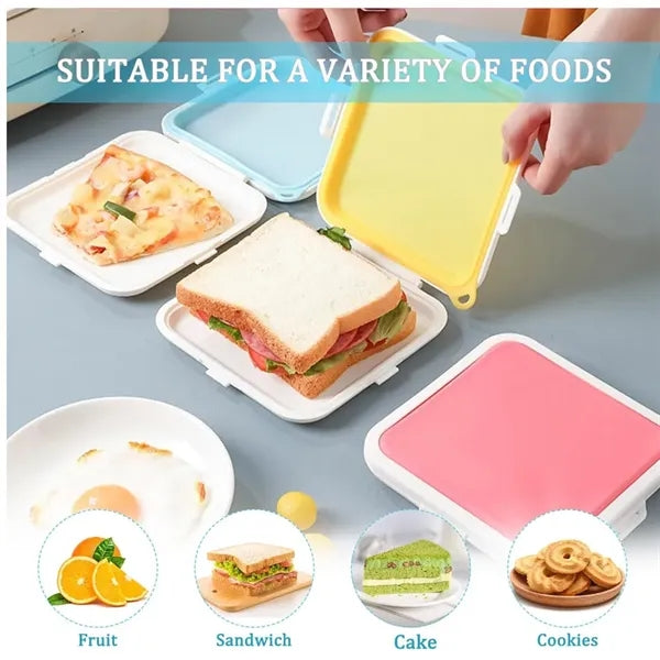 Silicone Sandwich Storage With Snap-Off