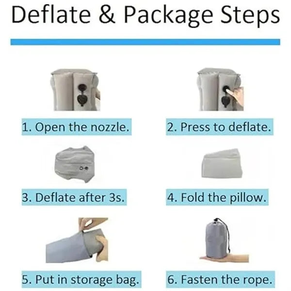 Inflatable Travel Pillow For Airplane