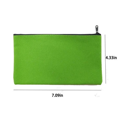 Custom Zipper Stationery Cosmetic Storage Pen Canvas Bag